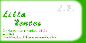 lilla mentes business card